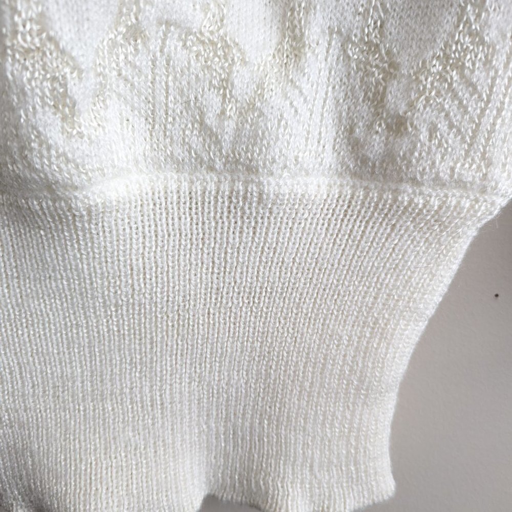 Vintage Rope Weave Boatneck Sweater - Picture 5 of 8